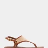 Comfortable Women's Back Strap Thong Sandal in Natural Rattan Combo Rattan Fabric