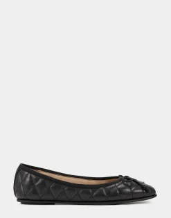 Comfortable Women's Ballet Flat in Black Genuine Leather