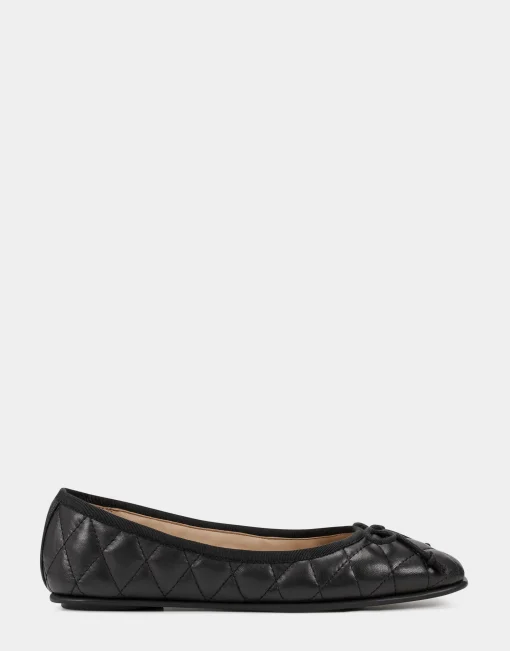 Comfortable Women's Ballet Flat in Black Genuine Leather