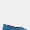 Comfortable Women's Ballet Flat in Indigo Leather Leather
