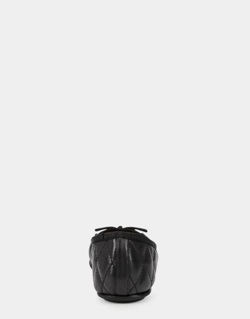 Comfortable Women's Ballet Flat in Black Genuine Leather