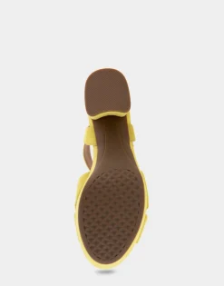 Comfortable Women's Crisscross Platform Sandal in Green Sheen Suede
