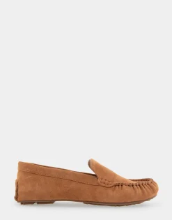 Comfortable Women's Driver in Tan Suede