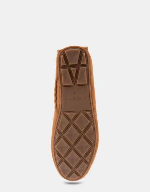 Comfortable Women's Driver in Tan Suede