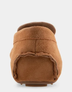 Comfortable Women's Driver in Tan Suede