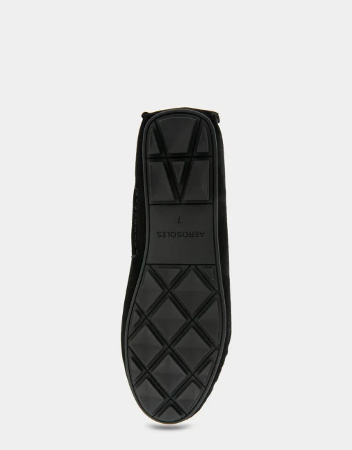 Comfortable Women's Horsebit Driver Moc in Black Suede Suede