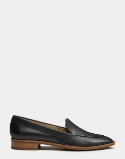 Comfortable Women's Loafer in Black Genuine Leather