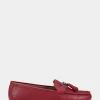 Comfortable Women's Loafer in Red Faux Leather