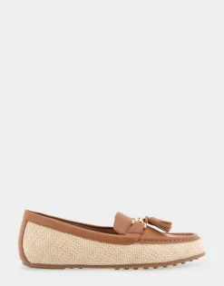 Comfortable Women's Loafer in Natural Raffia