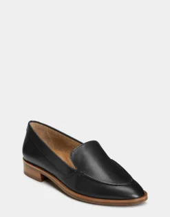 Comfortable Women's Loafer in Black Genuine Leather