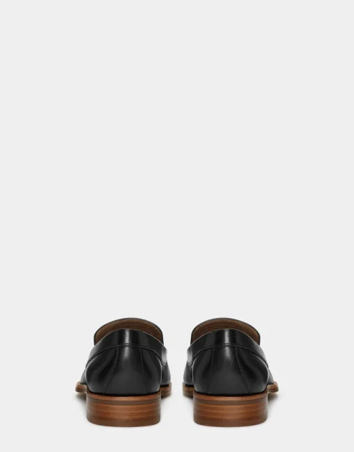 Comfortable Women's Loafer in Black Genuine Leather
