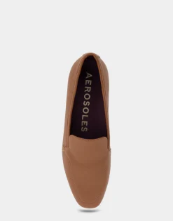 Comfortable Women's Loafer in Tan Genuine Leather