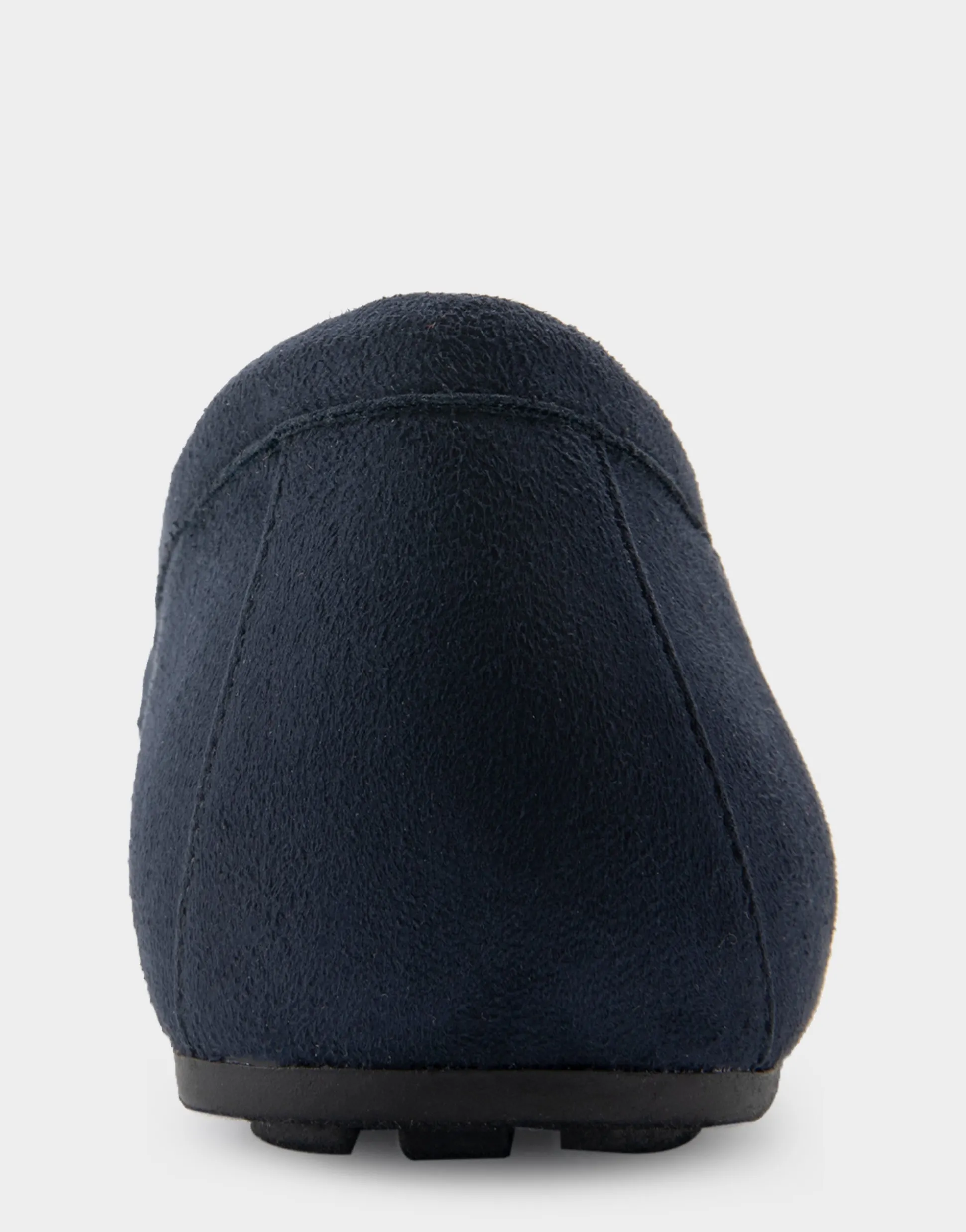 Comfortable Women's Loafer in Navy Faux Suede.
