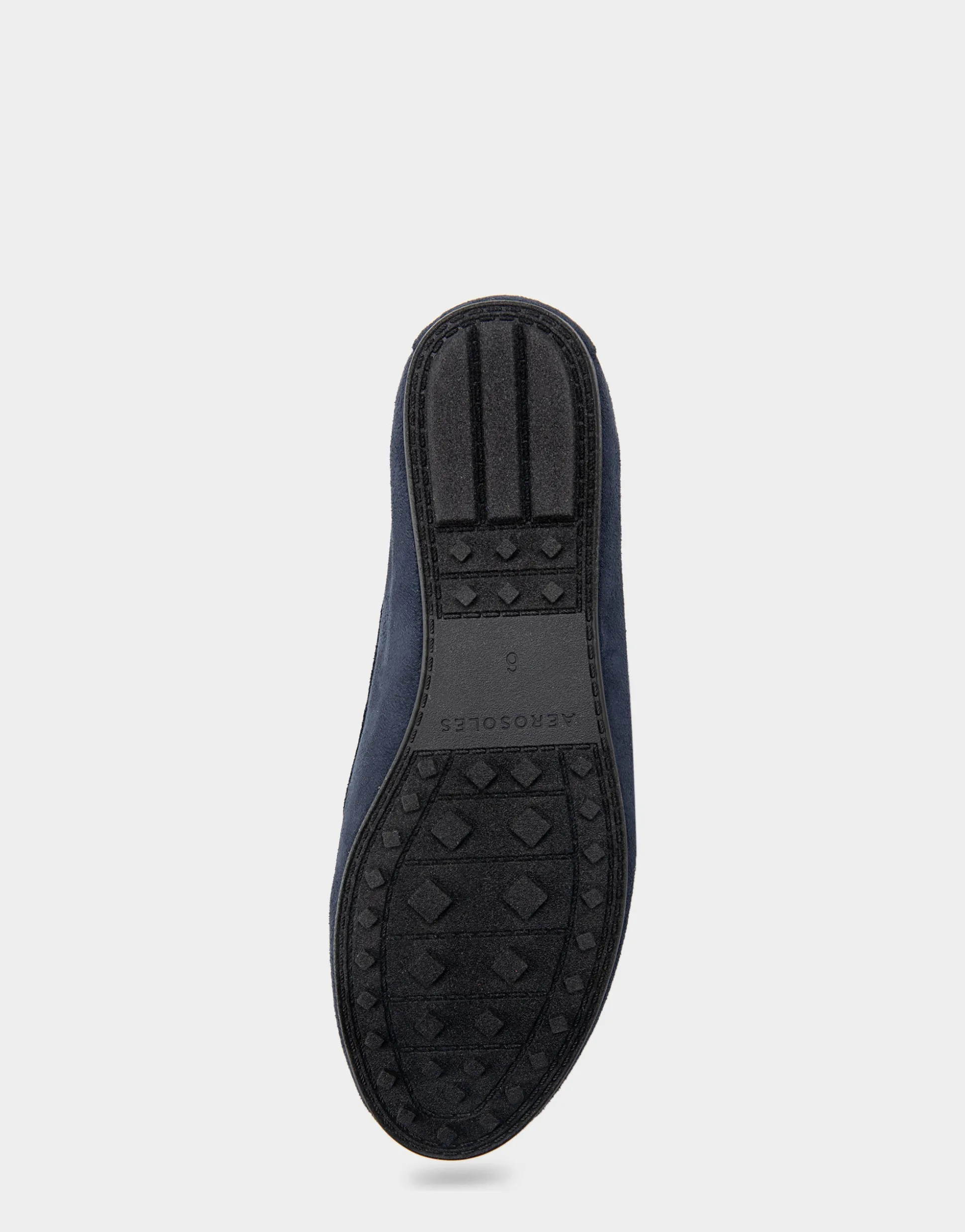 Comfortable Women's Loafer in Navy Faux Suede.