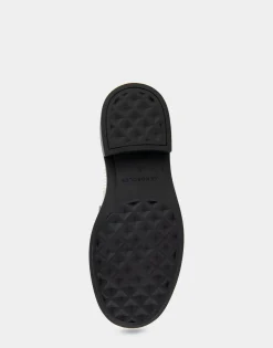 Comfortable Women's Molded Unit Loafer With Twisted Keeper in Roccia Snake Print Embossed Leather Leather
