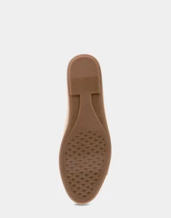 Comfortable Women's Ornamented Flat in Natural Raffia Combo Raffia Fabric