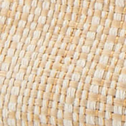 Comfortable Women's Ornamented Flat in Natural Raffia Combo Raffia Fabric