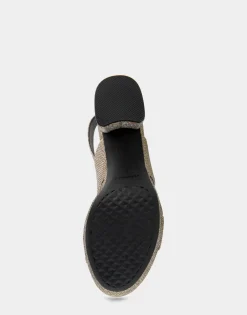 Comfortable Women's Platform Sandal in Soft Gold Fabric Metallic Lame Fabric