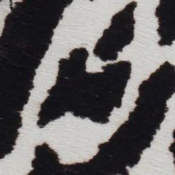 Comfortable Women's Platform Sandal in Zebra Print Calf Hair