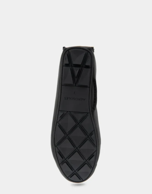Comfortable Women's Quilted Plug Driver Moc in Black Patent Faux Leather Patent Faux Leather