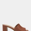 Comfortable Women's Sandal in Tan Faux Leather