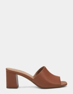 Comfortable Women's Sandal in Tan Faux Leather