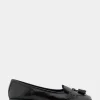 Comfortable Women's Tailored Ballet Flat With Mini Tassels in Burgundy Burnished Faux Leather/faux Suede Faux Leather