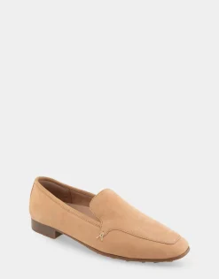 Comfortable Women's Tailored Loafer in Doe Nubuck Leather