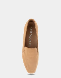 Comfortable Women's Tailored Loafer in Doe Nubuck Leather