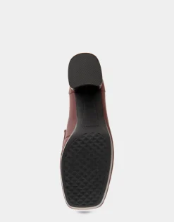 Comfortable Women's Tailored Platform Loafer in Clay Leather