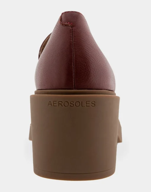 Comfortable Women's Tasseled Platform Loafer in Clay Leather Leather