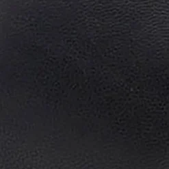 Comfortable Women's Thong Mini Wedge Sandal in Black Leather